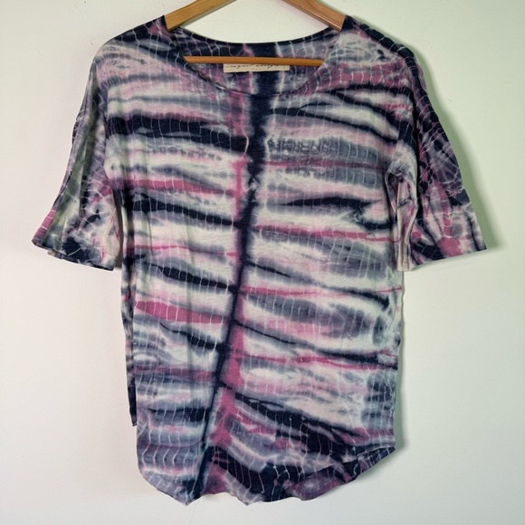 Raquel Allegra pink tie dye short sleeve shirt size 2/M - Picture 1 of 6
